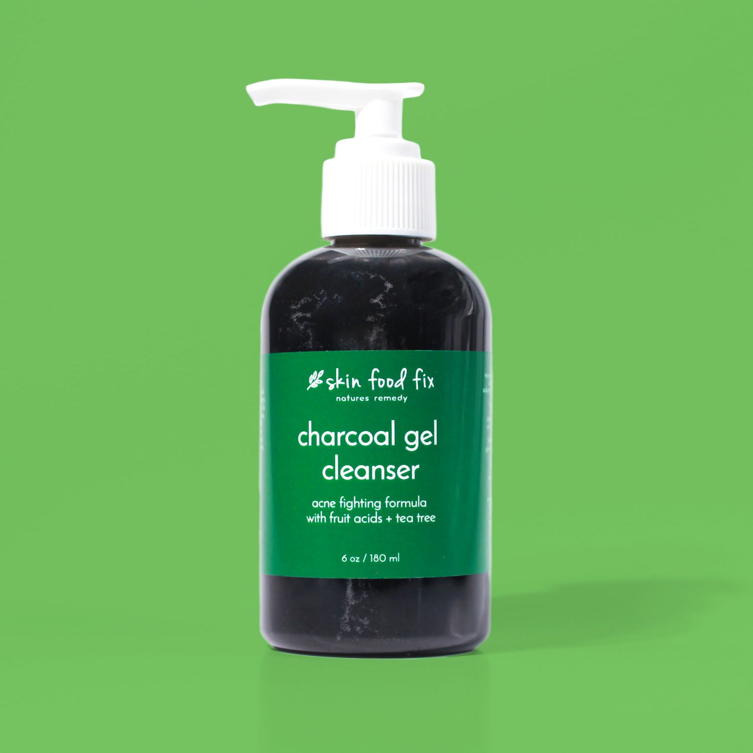 charcoal tea tree acne cleanser vegan