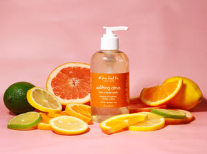 natural champoo body wash citrus fruit