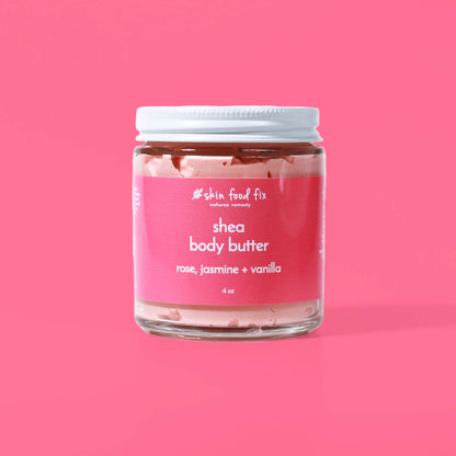 vegan natural rose shea body butter