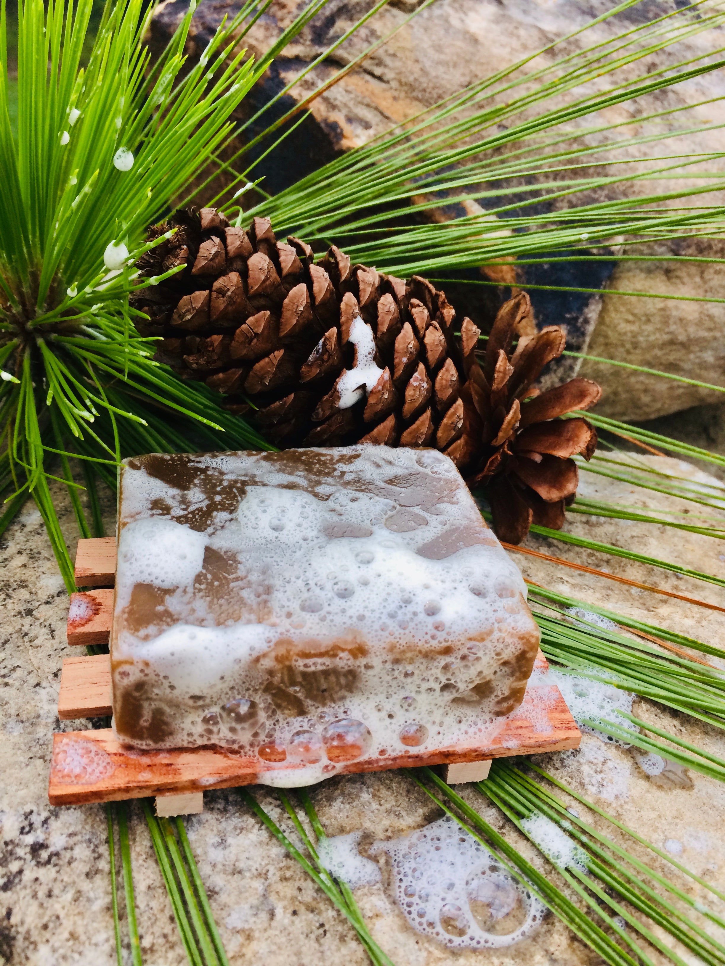 Pine Tar Soap for KP Bumps, Psoriasis, Eczema, + Bug Bites