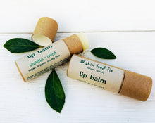 Load image into Gallery viewer, Vegan Lip Balm in Vanilla + Mint
