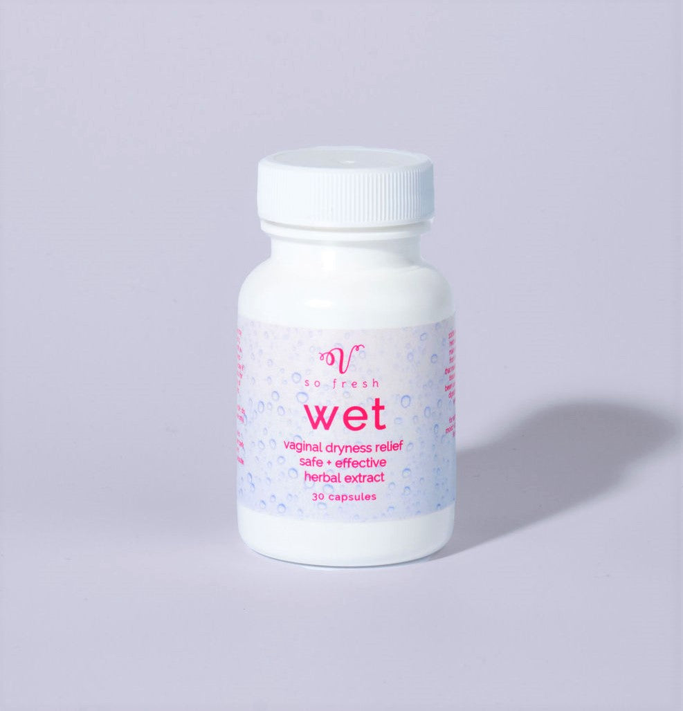 Wet WAP Pills for Vaginal Dryness Vulva Moisture Slippery Elm Bark