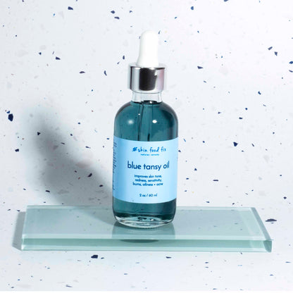 calming blue tansy oil skin face body