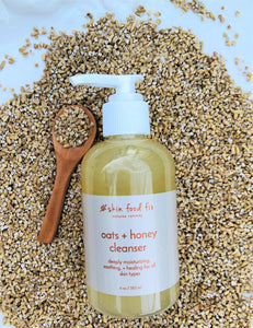 oat honey eczema wash cleanser, skin oats