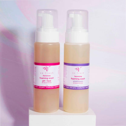 ph balancing vagina foaming wash natural safe