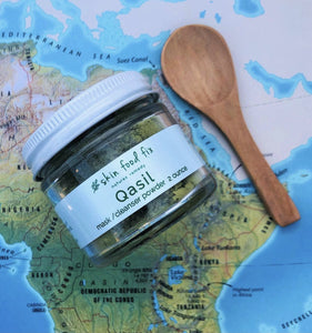qasil gob tree jar on map of Africa