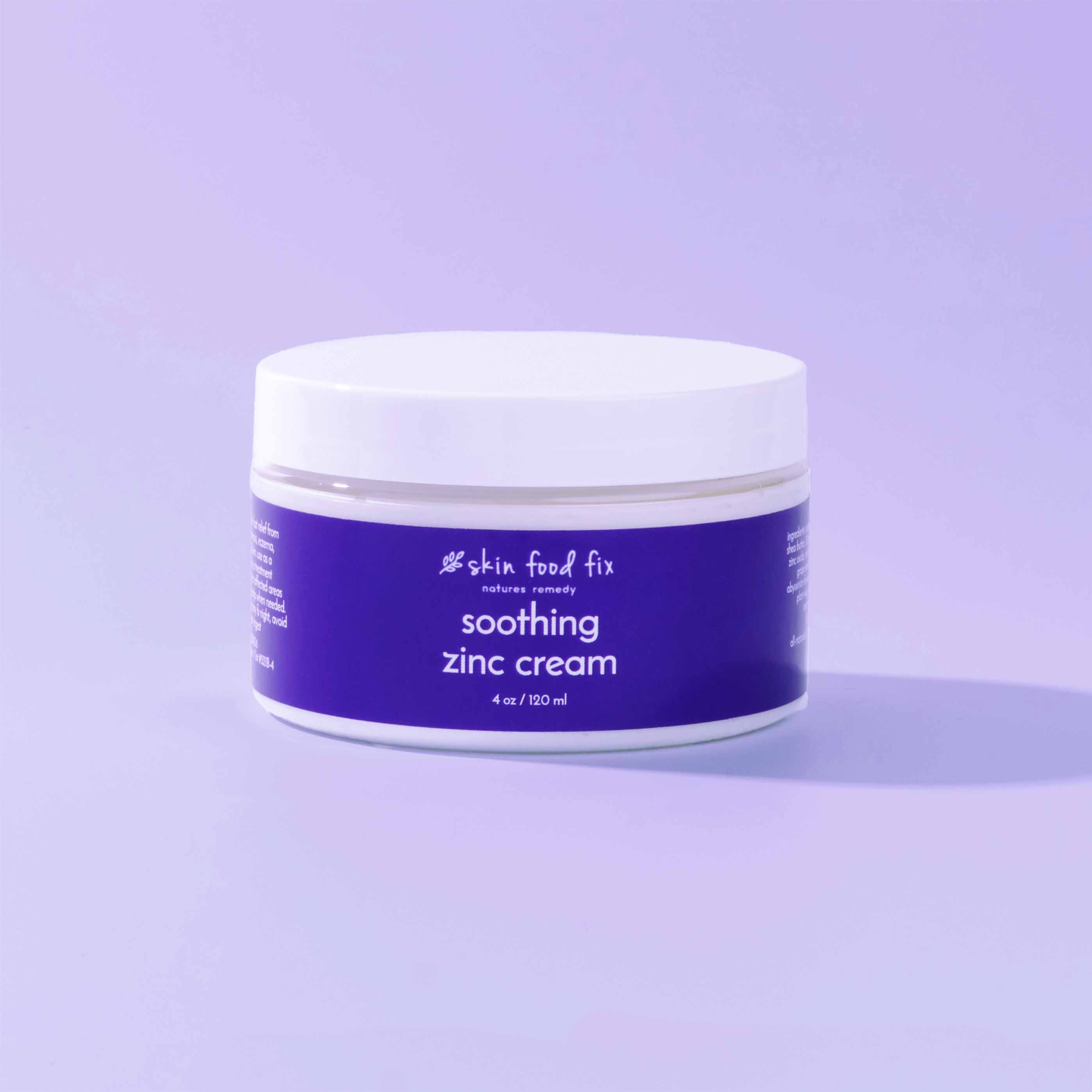 red dry cracked skin zinc cream