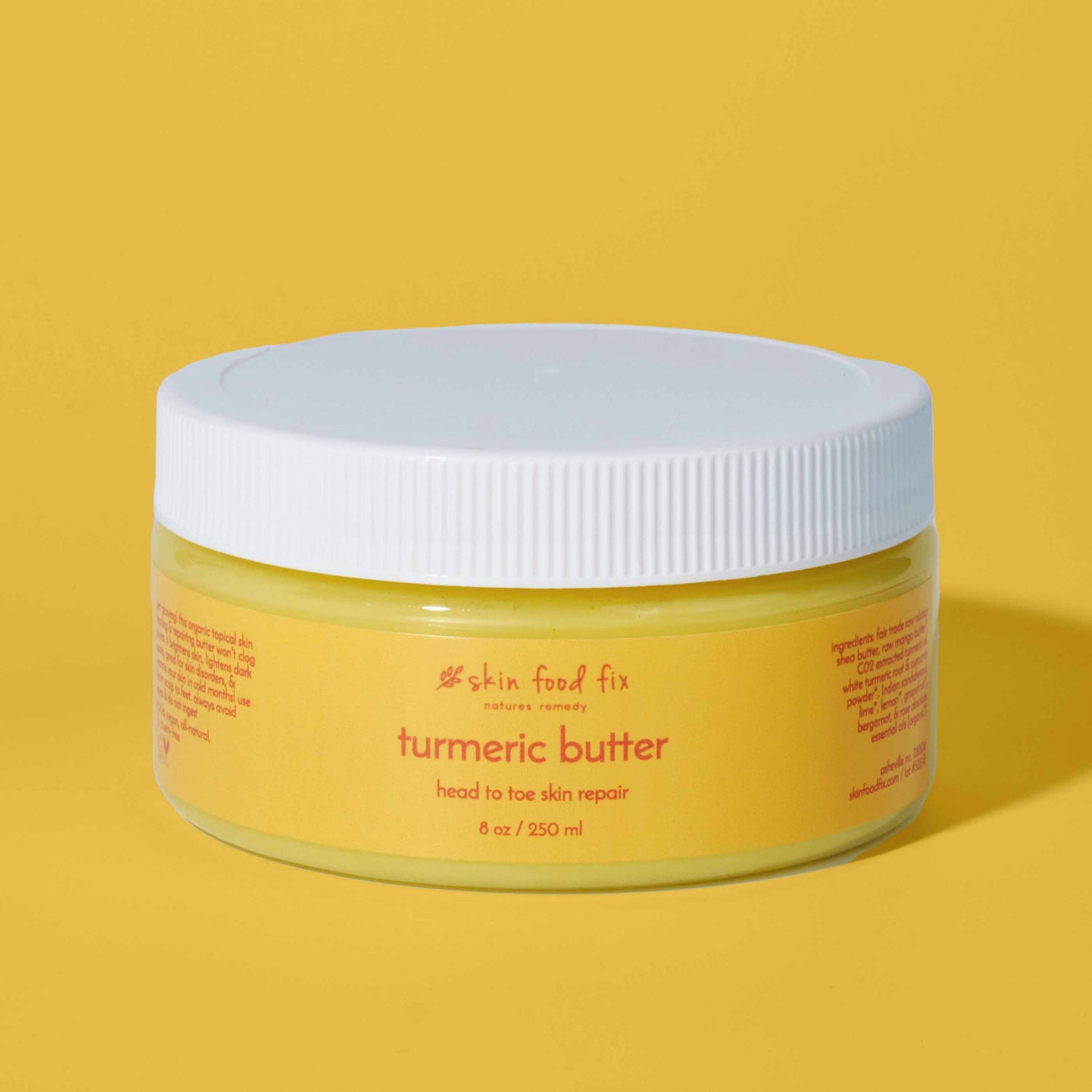 vegan turmeric cream  butter moisturize thin dry skin