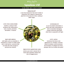 Load image into Gallery viewer, infographic about squalane oil
